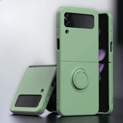 Silikonski ovitek "Ring" za Samsung Galaxy Z Flip 3 – Infostyle – Vijolična / PC