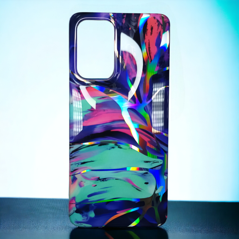 Silikonski ovitek "Color Marble" za Samsung Galaxy S21 Fe – Infostyle – Modra / TPU silikon