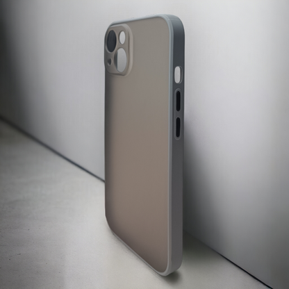 Ovitek "Black View" za iPhone 14 – Infostyle – Siva / PC + TPU silikon