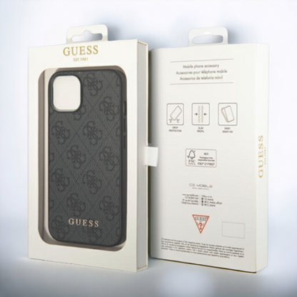 Ovitek Guess "grey" za iPhone 14 Plus/ 15 Plus (GUHCP14MG4GFGR)