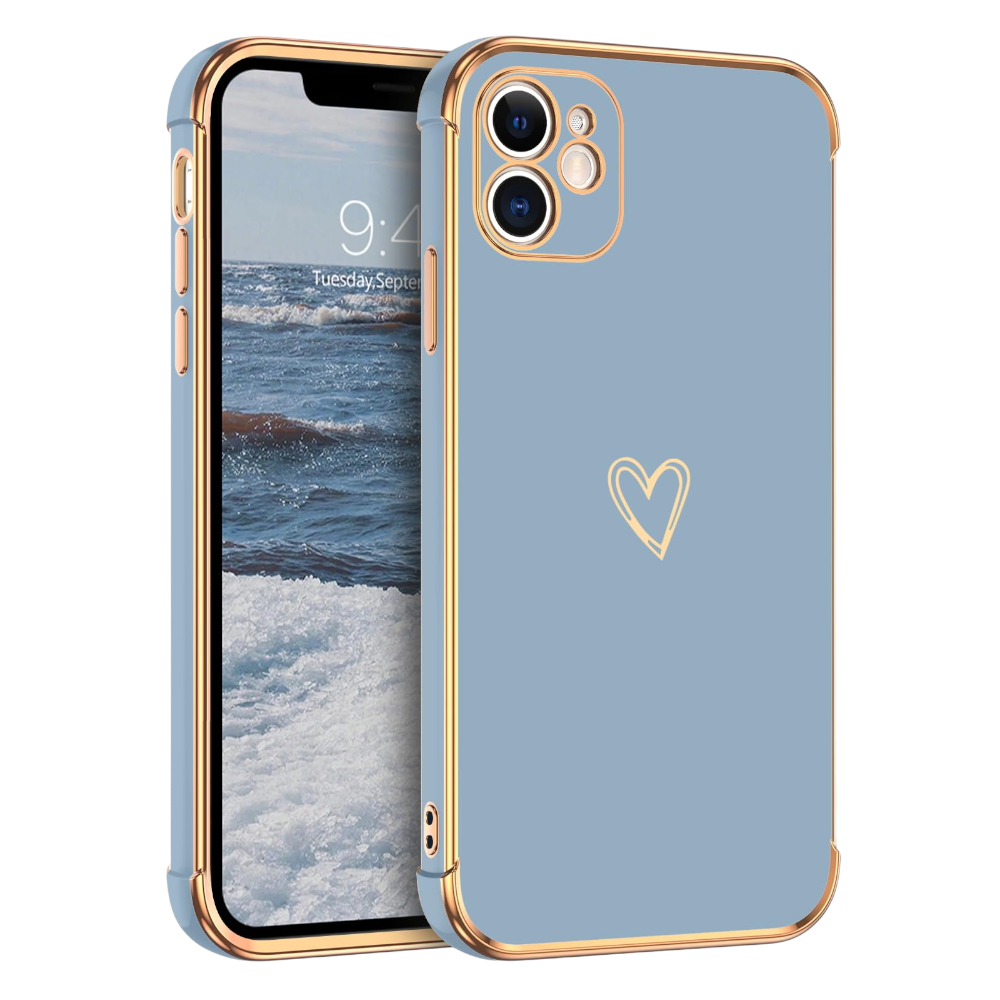 GUAGUA maskica iPhone 12 mini sivo‑plava