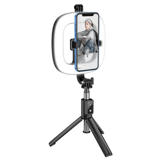 Selfie palica za telefone 4.7 - 6.5" – Hoco – Črna