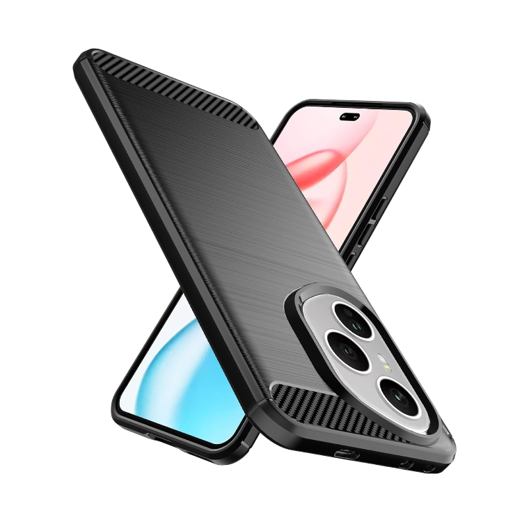 Ovitek za telefon "Carbon" za Honor 400 Pro – Techsuit – Črna / TPU silikon