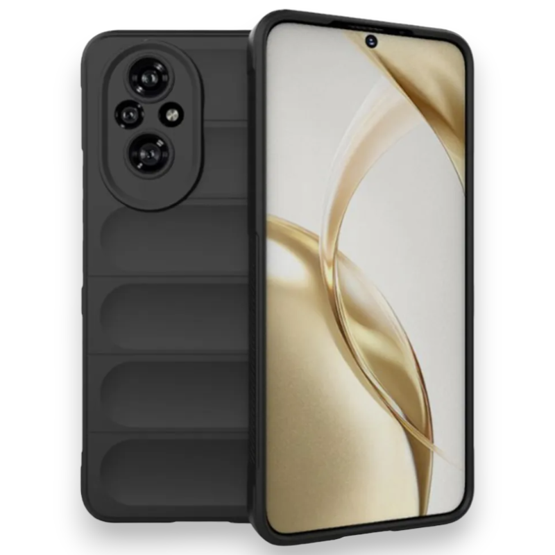 Silikonski ovitek "Valovi" za Honor 200 – Techsuit – Temno rdeča / TPU silikon