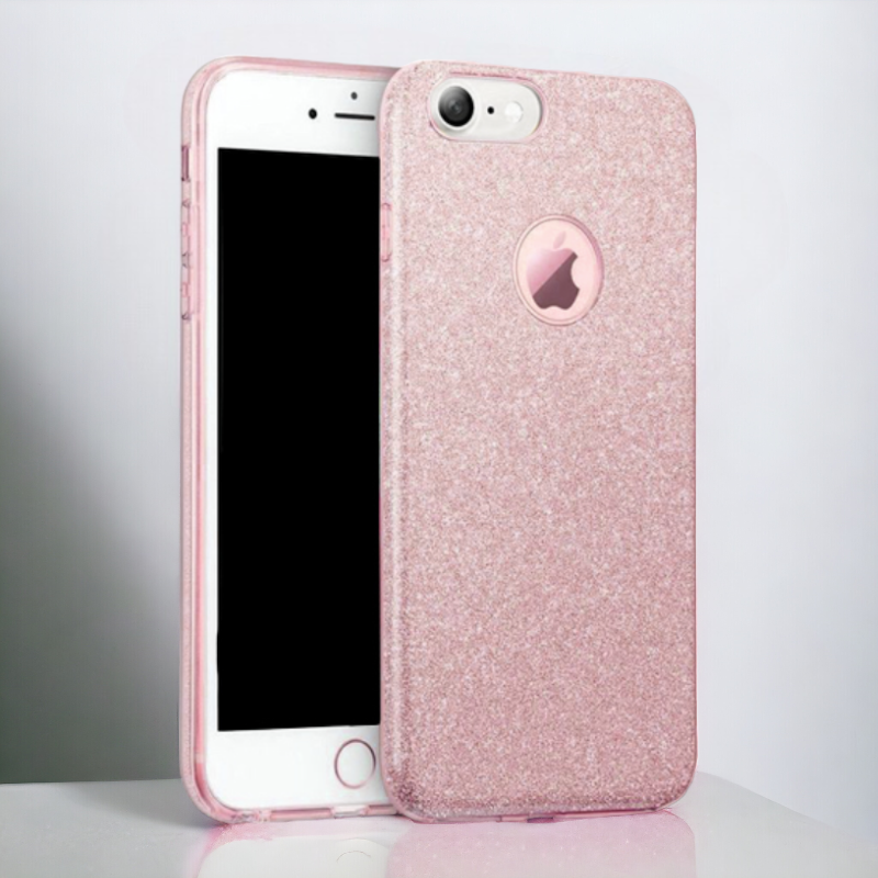Ovitek "Shining" za iPhone 7/8 - Roza – Infostyle – Svetlo roza / Silikon