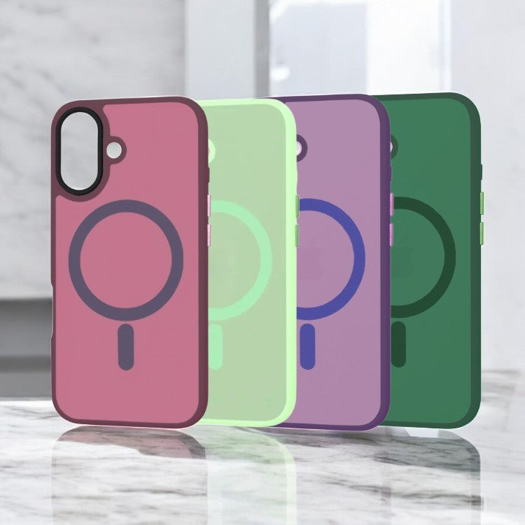 Ovitek za telefon "HaloFrost Magsafe" iPhone 16 Plus – Infostyle – Rdeča