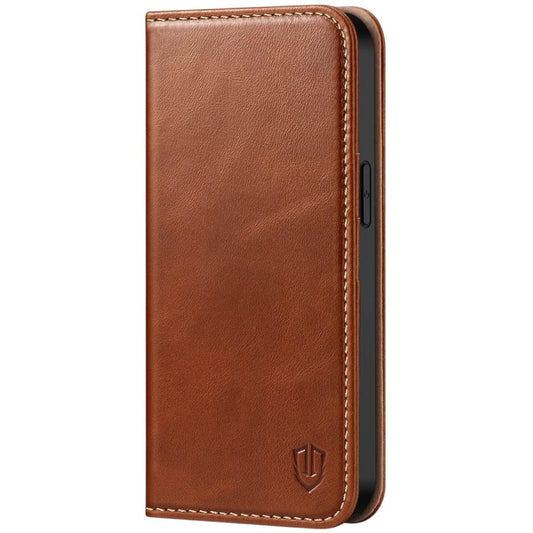 Preklopna torbica "Shieldon" iPhone 13 – Rjava