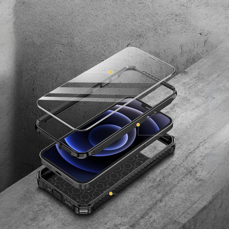Ovitek za telefon in zaščitno steklo "360 Lanhiem" iPhone 12/12 Pro – Infostyle