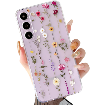 Ovitek za telefon "Flowers" Samsung Galaxy S23 Plus – Infostyle – Prozorna