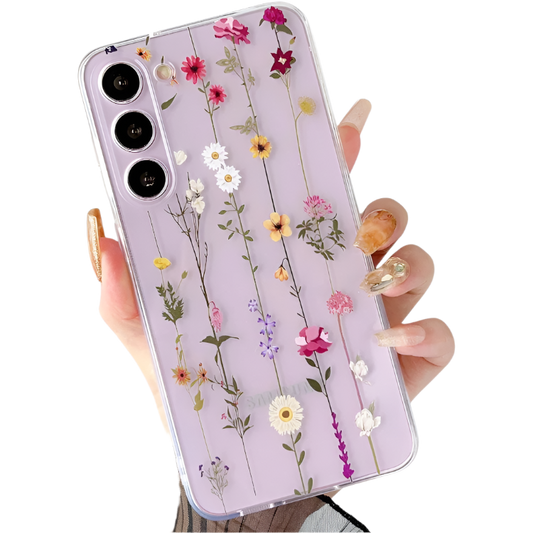 Ovitek za telefon "Flowers" Samsung Galaxy S23 Plus – Infostyle – Prozorna