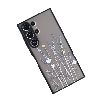 Ovitek za telefon "Lavender Flowers" Samsung Galaxy S23 Ultra – Infostyle – Črna