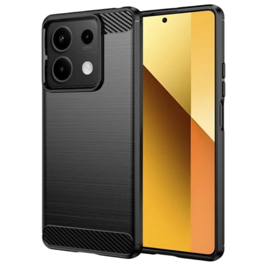 Ovitek za telefon "Carbon" Xiaomi Redmi Note 13 5G – Infostyle – Črna