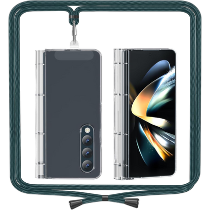 Ovitek za telefon z vrvico "ANFAIRLACE 360" Samsung Galaxy Z Fold 4 – Infostyle – Zelena