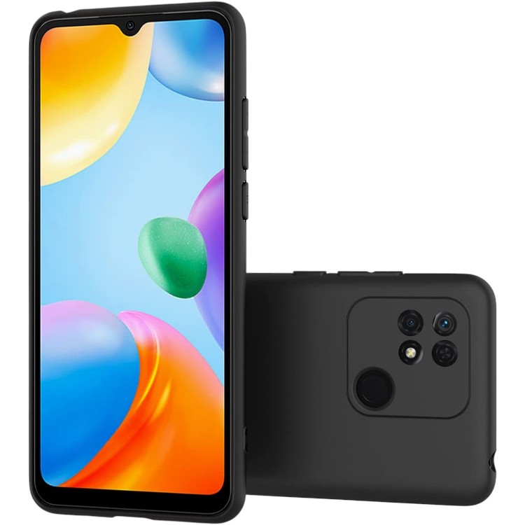 Ovitek za telefon + zaščitno steklo "Black Matte" Xiaomi Redmi 10C – Infostyle
