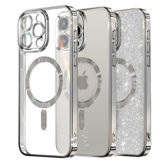 Ovitek za telefon "Meifigno Candy MagSafe" iPhone 15 Pro – Infostyle – Srebrna