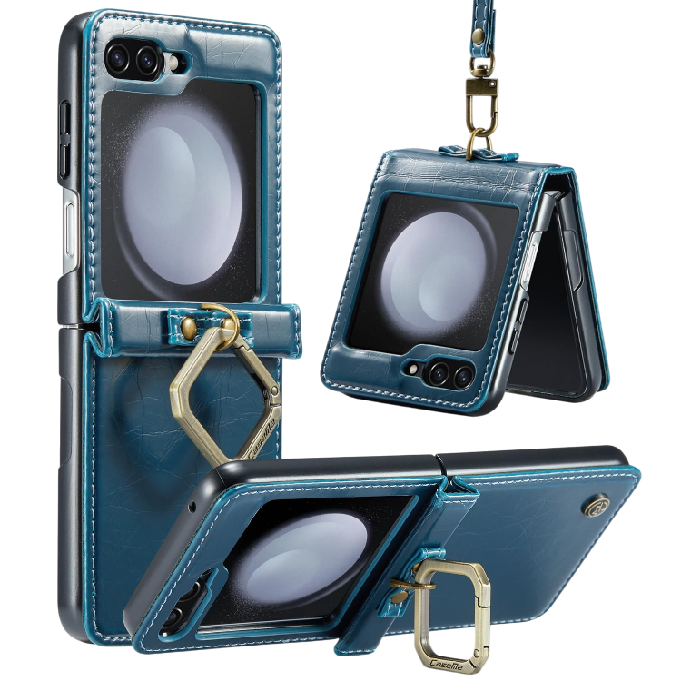 Ovitek za telefon "Caseme Ring" Samsung Galaxy Z Flip 5 – Infostyle – Modra