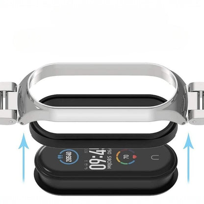 Pašček za pametno zapestnico z okvirjem "Metal" Xiaomi Mi Band 8 – Infostyle
