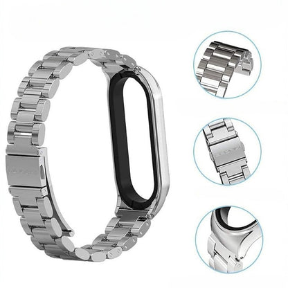 Pašček za pametno zapestnico z okvirjem "Metal" Xiaomi Mi Band 8 – Infostyle