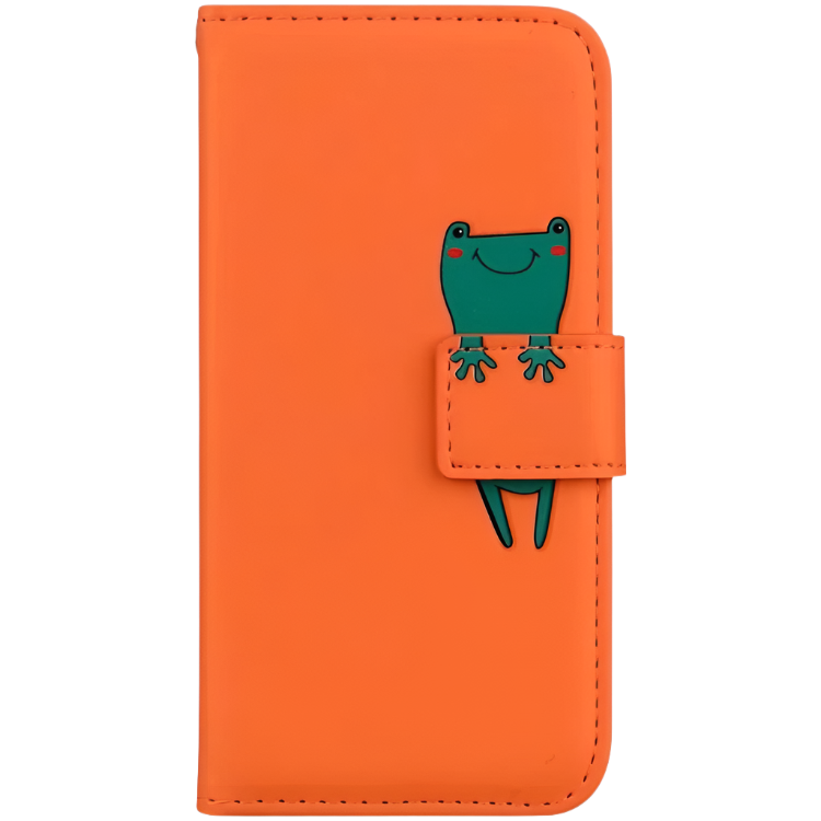 Preklopna torbica "Froggy" Samsung Galaxy J7 (2017) – Infostyle – Oranžna