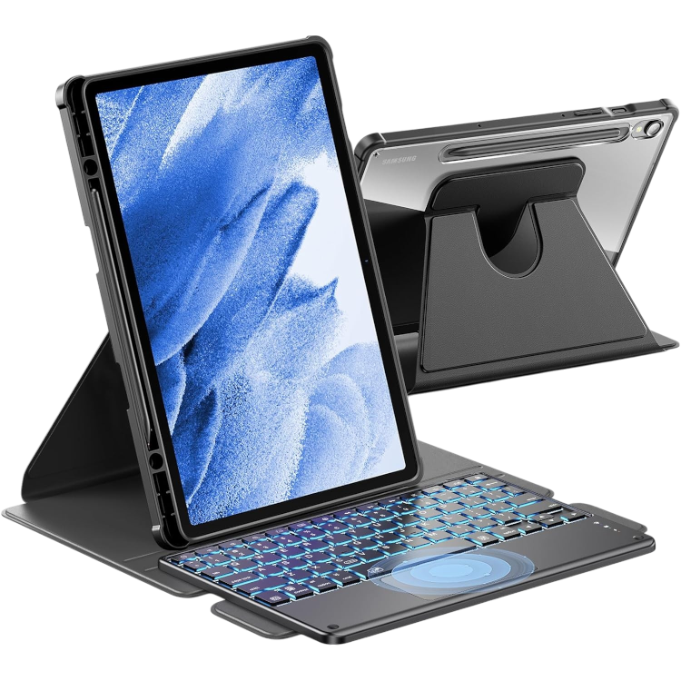 Ovitek za tablico s tipkovnico "INFILAND" Samsung Tab S9+ FE/S9+ – Infostyle – Črna