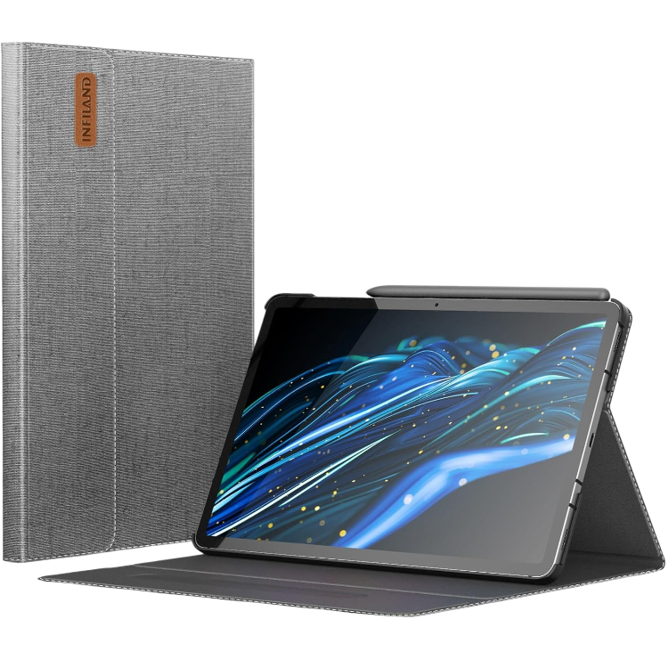 Ovitek za tablico "INFILAND" Samsung Galaxy TAB S9 FE/S9 5G – Infostyle – Siva