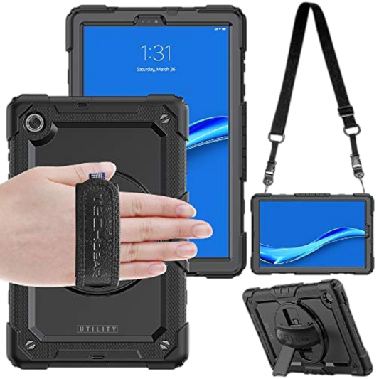 Ovitek za tablico "TECHGEAR Utility" Lenovo Tab K10/Lenovo Tab M10 Plus 2020 10.3" – Infostyle – Črna