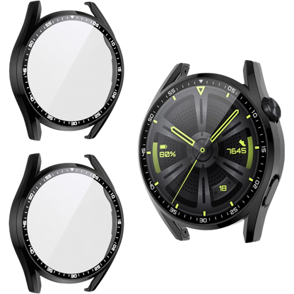 Ovitek za pametno uro "HAPAW" Huawei Watch GT3 46mm (2 kosa) – Infostyle – Črna