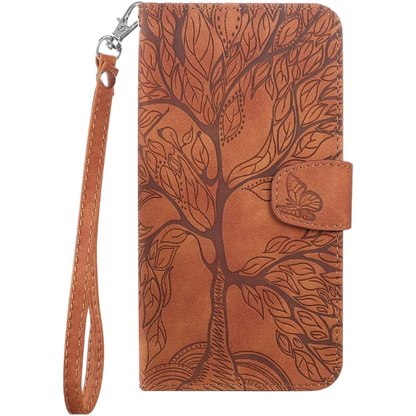 Preklopna torbica "Tree" Samsung Galaxy S22 – Infostyle – Rjava