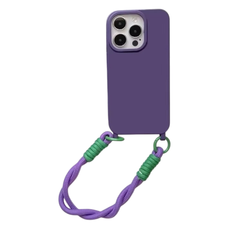 Ovitek za telefon z vrvico "Infostyle" iPhone 14 Pro Max – Vijolična