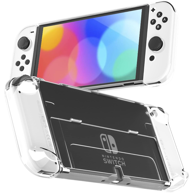 Ovitek za igralno konzolo "RHOTALL" Nintendo Switch OLED – Infostyle – Prozorna