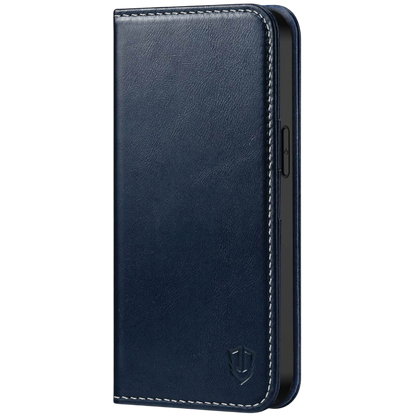 Preklopna torbica "Leather" iPhone 13 – Infostyle – Modra