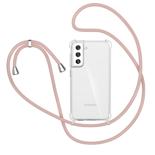 Ovitek za telefon z vrvico "Rosyhulle" Samsung Galaxy S21 5G – Infostyle – Roza