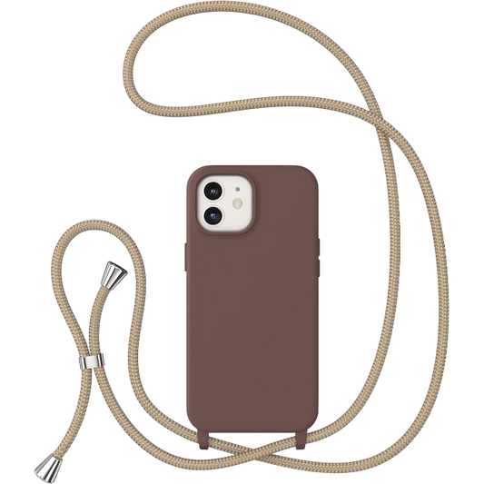 Ovitek za telefon z vrvico "Infostyle" iPhone 14 – Rjava