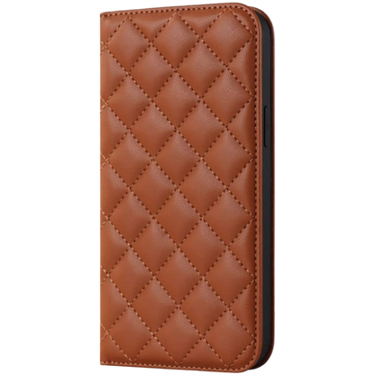 Preklopna torbica "Lookass Leather" iPhone 14 Pro Max – Infostyle – Rjava
