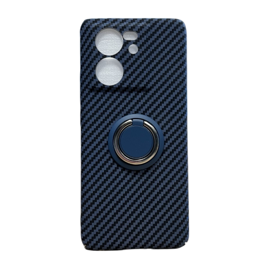 Ovitek za telefon + zaščitno steklo "NP ring" Xiaomi 13T/13T Pro – Infostyle – Modra