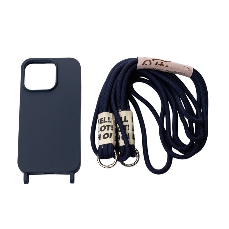 Ovitek za telefon z vrvico "Bakicey" iPhone 12 Mini – Infostyle – Modra