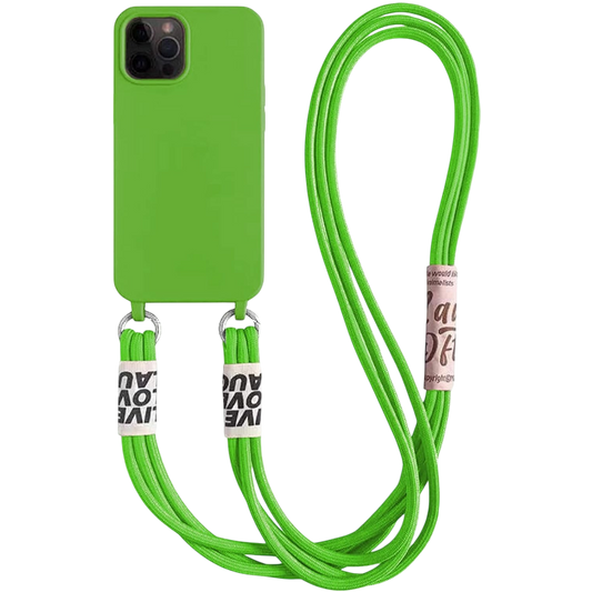 Ovitek za telefon z vrvico "Bakicey" za iPhone 13 – Infostyle – Zelena