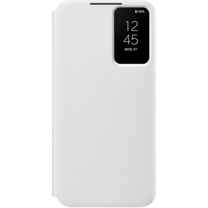Preklopna torbica "Original Samsung Clear View" Samsung Galaxy S22 Plus 5G – Infostyle – Bela