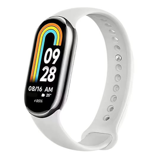 Pašček za uro "White SIlicone" Xiaomi Mi Band 8 – Infostyle – Bela