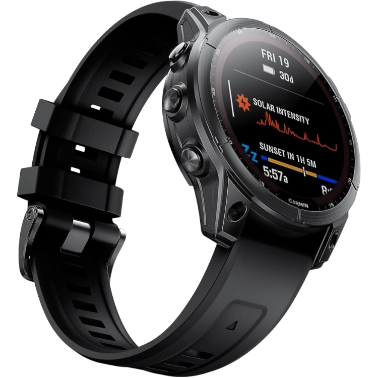 Pašček za uro "ANBEST Silicone" Garmin Fenix 7/6/5 22mm – Črna
