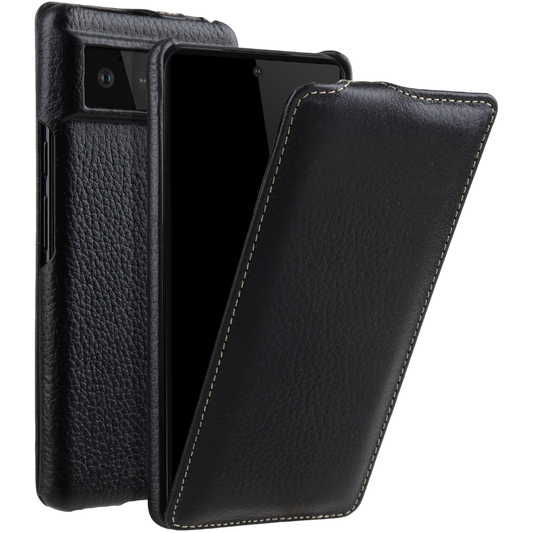 Preklopna torbica "STILGUT UltraSlim Leather" Google Pixel 6 – Infostyle – Črna