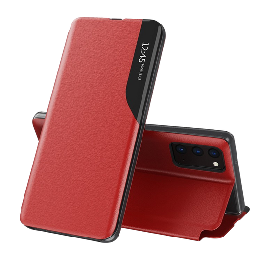 Preklopna torbica "Techsuit" Xiaomi Redmi 10C – Rdeča