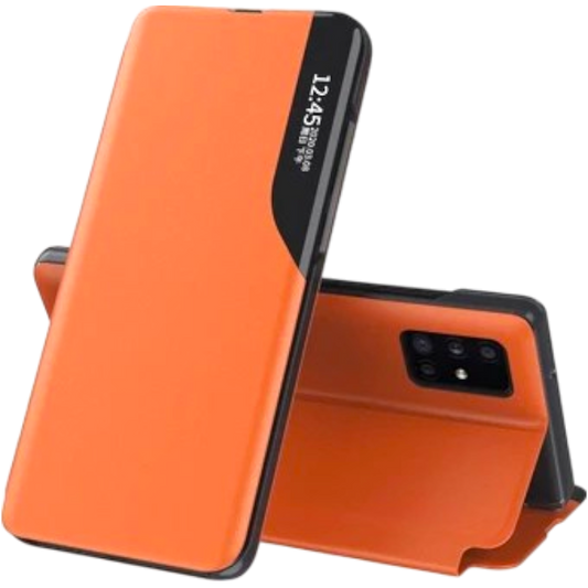 Preklopna torbica "Techsuit" Xiaomi Redmi 10C – Infostyle – Oranžna