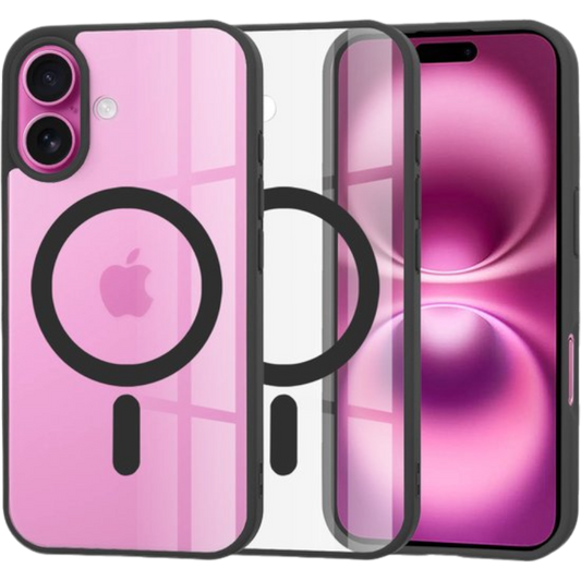 Silikonski ovitek "MagSafe Pro" za iPhone 16 Plus - črn – Techsuit – Črna / TPU silikon