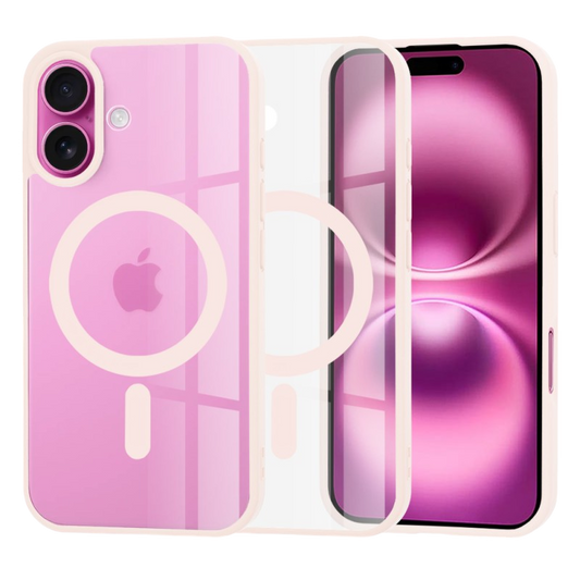 Silikonski ovitek "MagSafe Pro" za iPhone 16 Plus - roza – Techsuit – Roza / TPU silikon