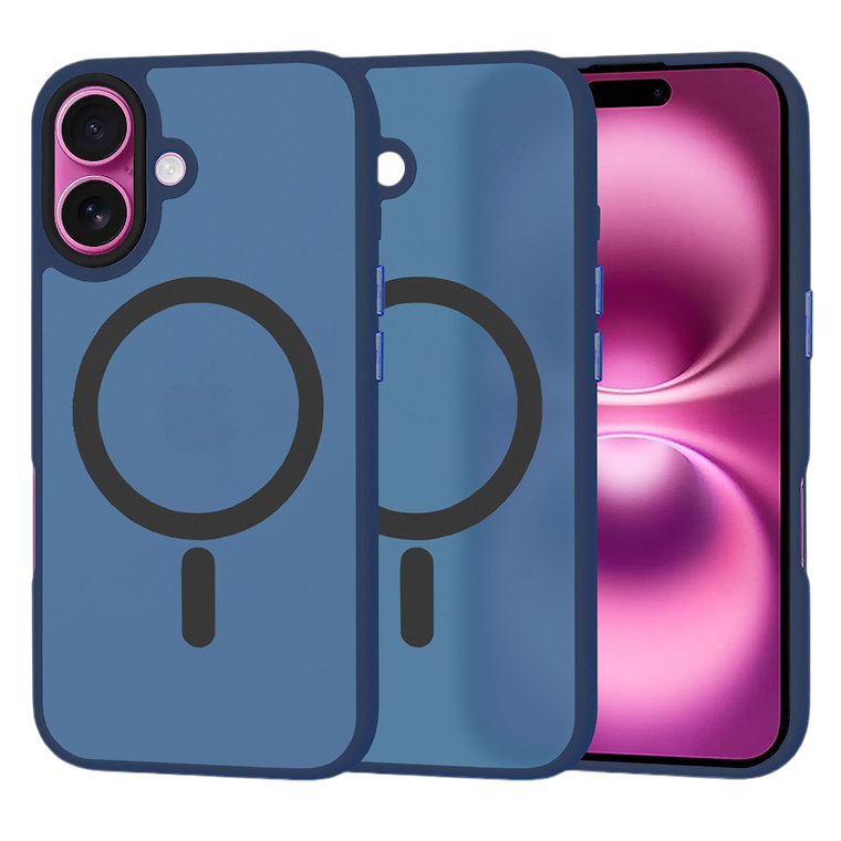 Silikonski ovitek "MagSafe Series" za iPhone 16 Plus - moder – Techsuit – Modra / TPU silikon