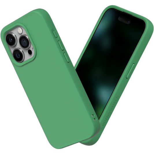 Ovitek "SolidSuit" za iPhone 15 Pro – RhinoShield – Zelena / TPU silikon