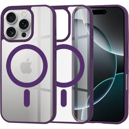 Silikonski ovitek "MagSafe Pro" za iPhone 16 Pro - vijoličen – Techsuit – Vijolična / TPU silikon