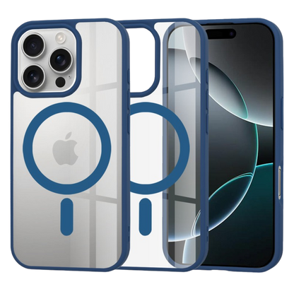 Silikonski ovitek "MagSafe Pro" za iPhone 16 Pro - moder – Techsuit – Modra / TPU silikon