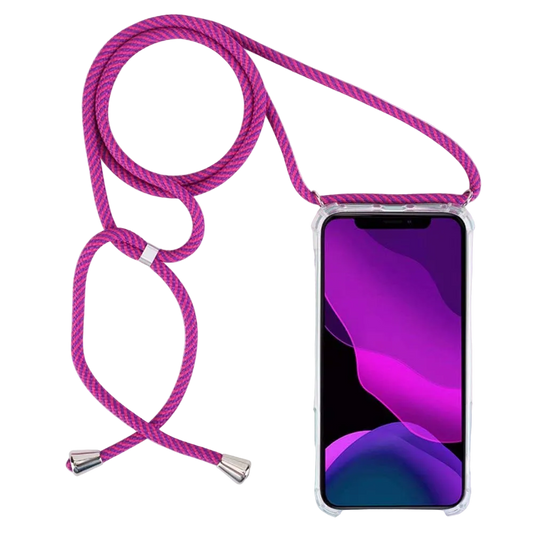 Infostyle prozoren silikonski ovitek z vrvico “2ndSpring” za Samsung Galaxy S9 v vijolični barvi


